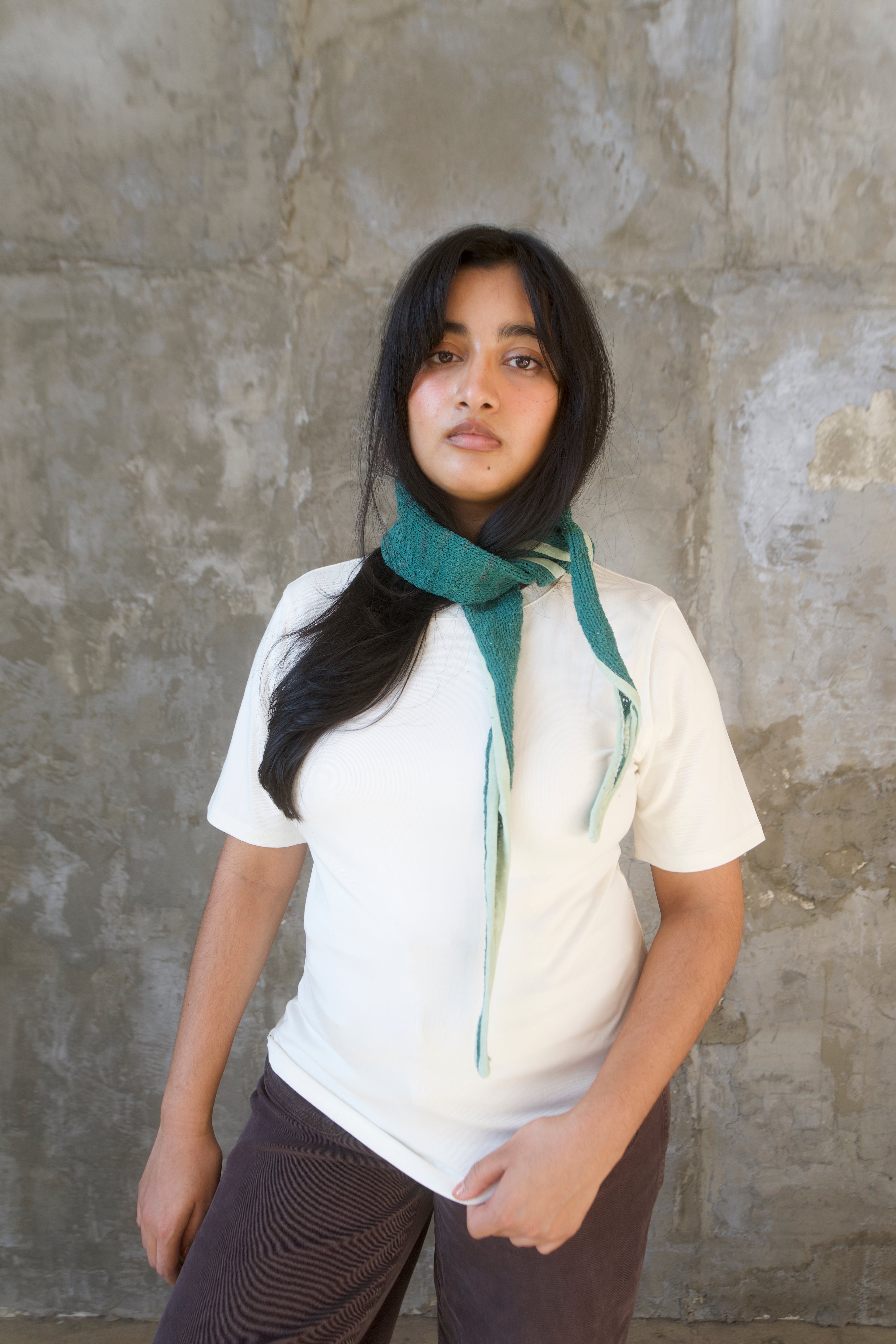 No. 3 Two Tone Triangle Scarf