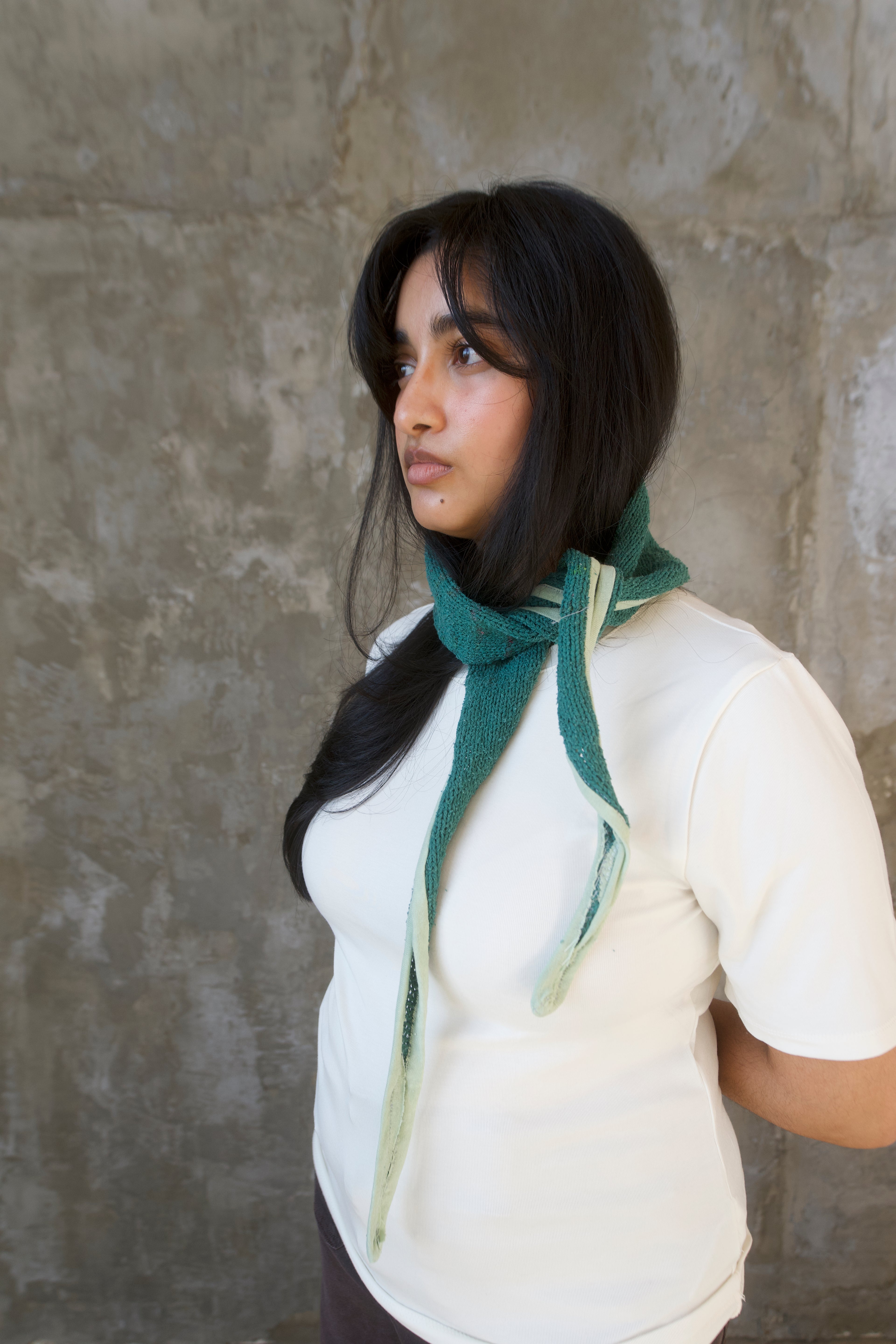 No. 3 Two Tone Triangle Scarf