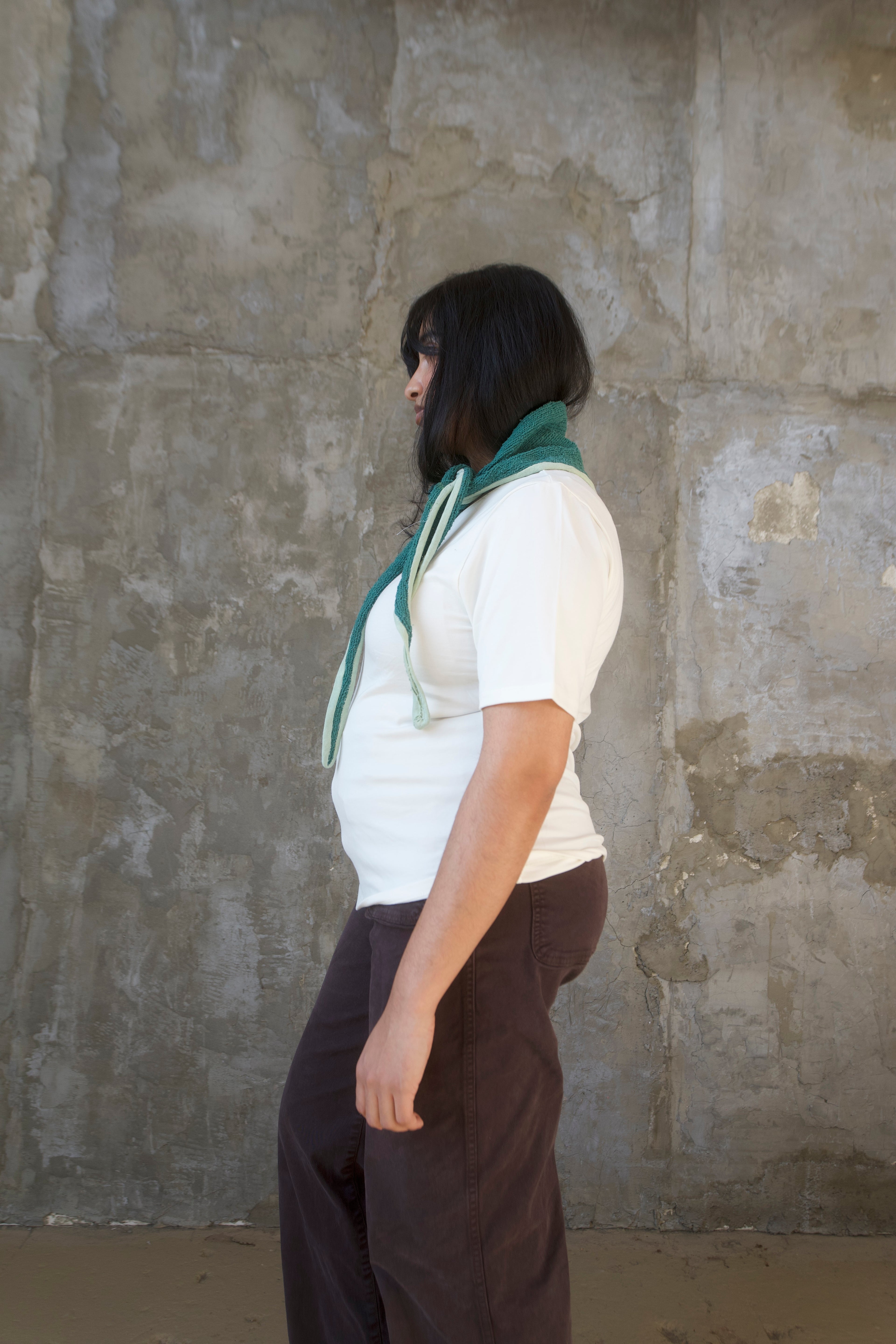 No. 3 Two Tone Triangle Scarf